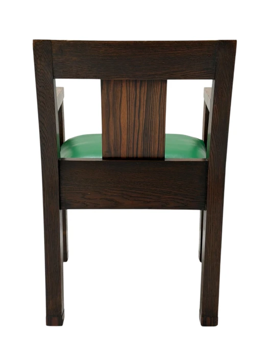 1920s Art Deco Modernist Desk and Armchair Set in Solid Oak
